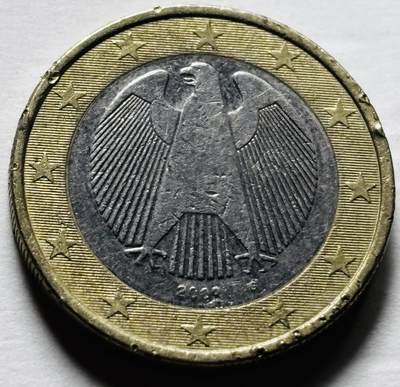 文馨钱币收藏第 298 场，长期接代拍业务 - 2002 年德国 1 欧元G 版