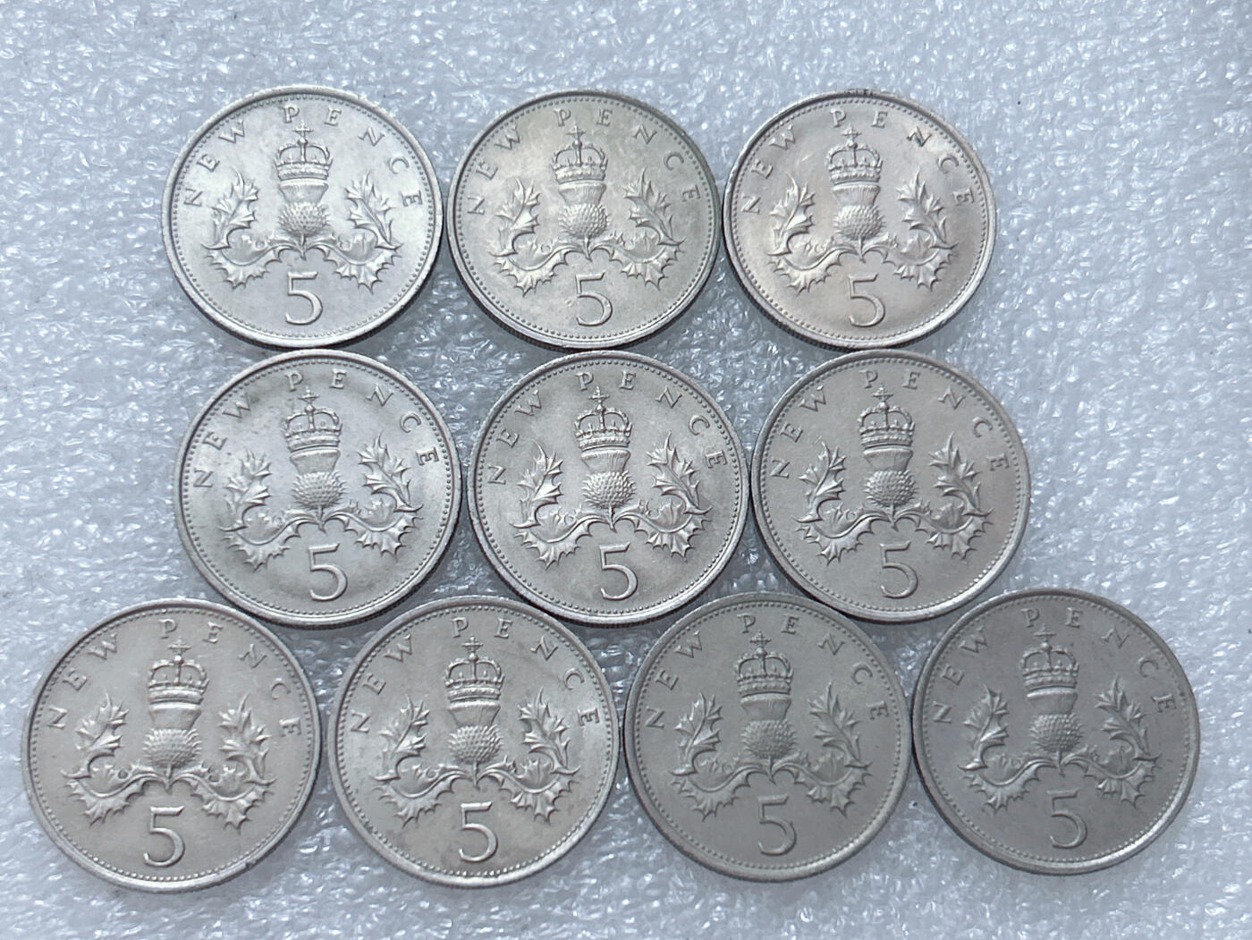 第一海外回流一元起拍收藏 散集专场  第307期 英国5便士硬币 大版 10枚