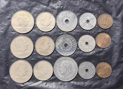 北京马甸外国币专卖第149期，外国币专场，陆续上拍，欢迎关注 - 挪威3套