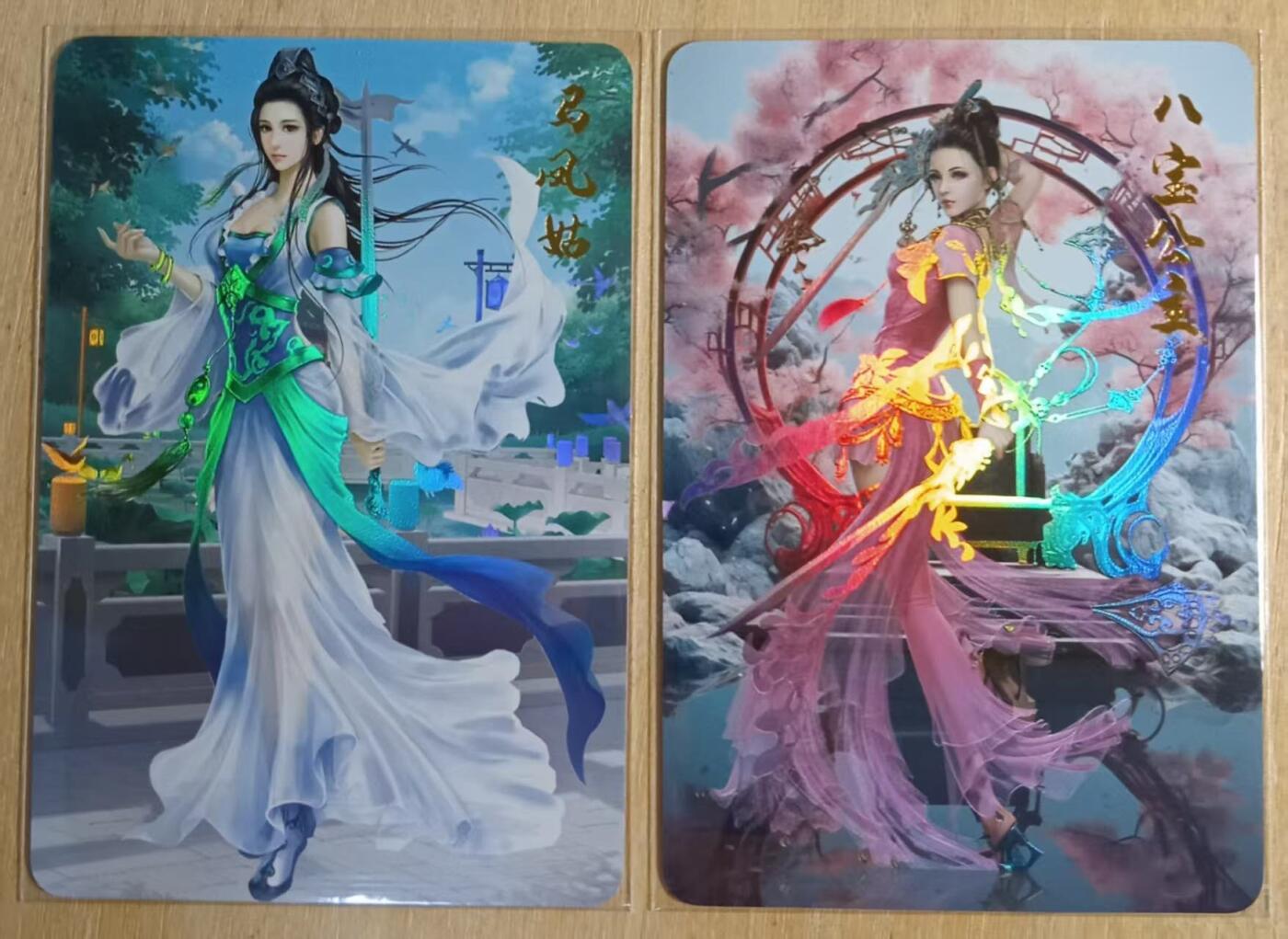 龙虎卡牌-八零场，奇点炸场！！（满200元包邮，无佣金，每周六结拍，欢迎送拍） 彩闪2张 宁缺卡牌 巾帼英雄-两宋 