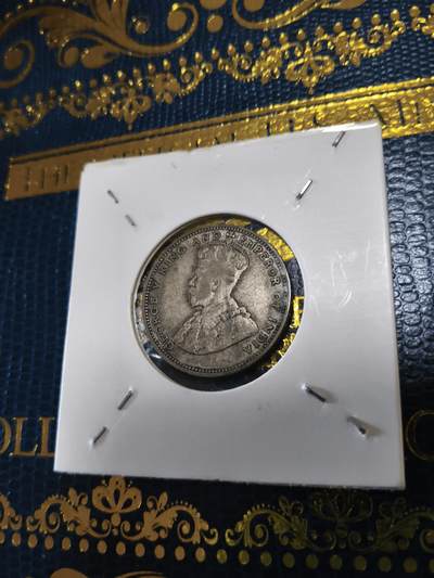 长老汇马年精选第十三场拍卖 - 1927海峡殖民地乔治五世20分银币，5.3克600银（3）