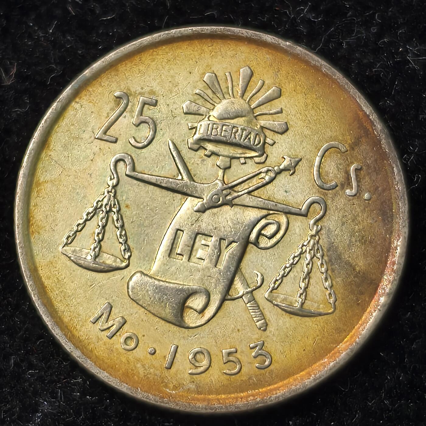 Krab外币市集Vol.28 墨西哥1953年25分