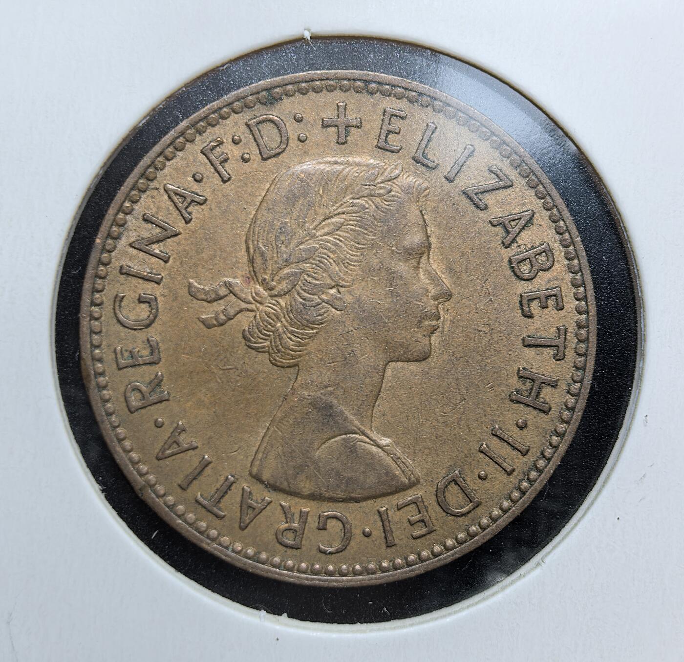 外国优质老铜币银币苏联纪念章，每周六晚九点倒数截拍，满百包邮可寄存，持续收拍 英国伊丽莎白二世1960年半便士铜币，正面女王桂冠头像，背面经典 “金鹿号” 帆船图案，自然铜包浆醇厚，是英国十进制l 改革前殖民时期钱币收藏的入门佳品。