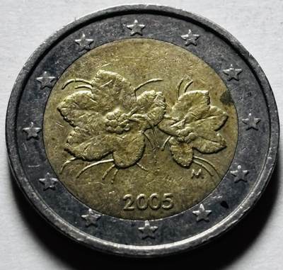 文馨钱币收藏第 298 场，长期接代拍业务 - 2005 年芬兰 2 欧元 第一版