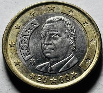 文馨钱币收藏第 298 场，长期接代拍业务 - 好品 2000 年西班牙 1 欧元