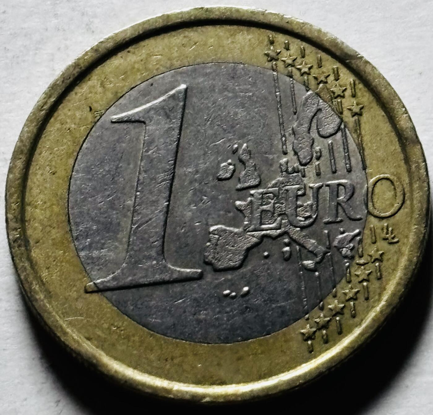 文馨钱币收藏第 298 场，长期接代拍业务 2002 年意大利 1 欧元 第一版首发