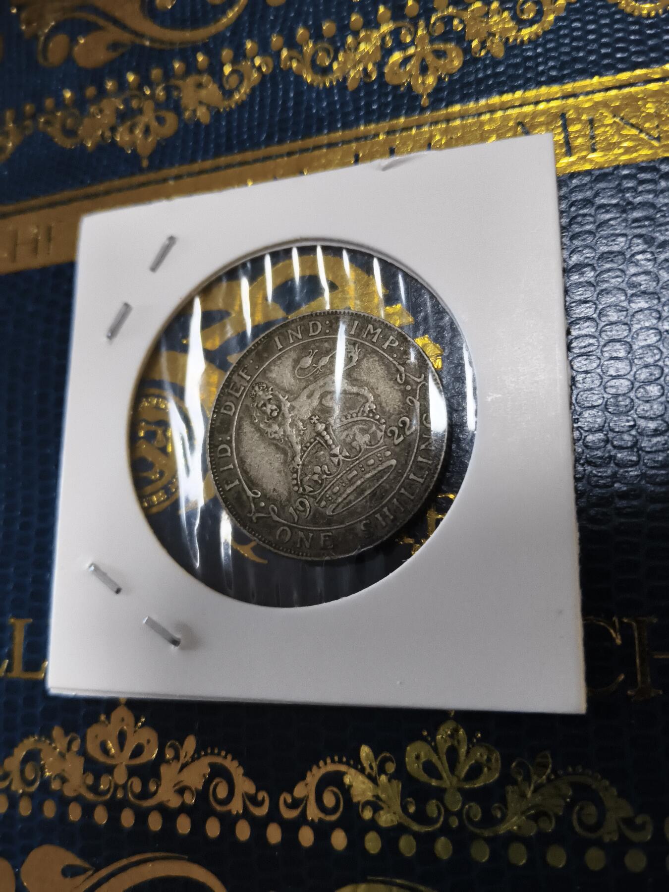 长老汇马年精选第十三场拍卖 1922英国乔治五世1先令银币，5.66克500银