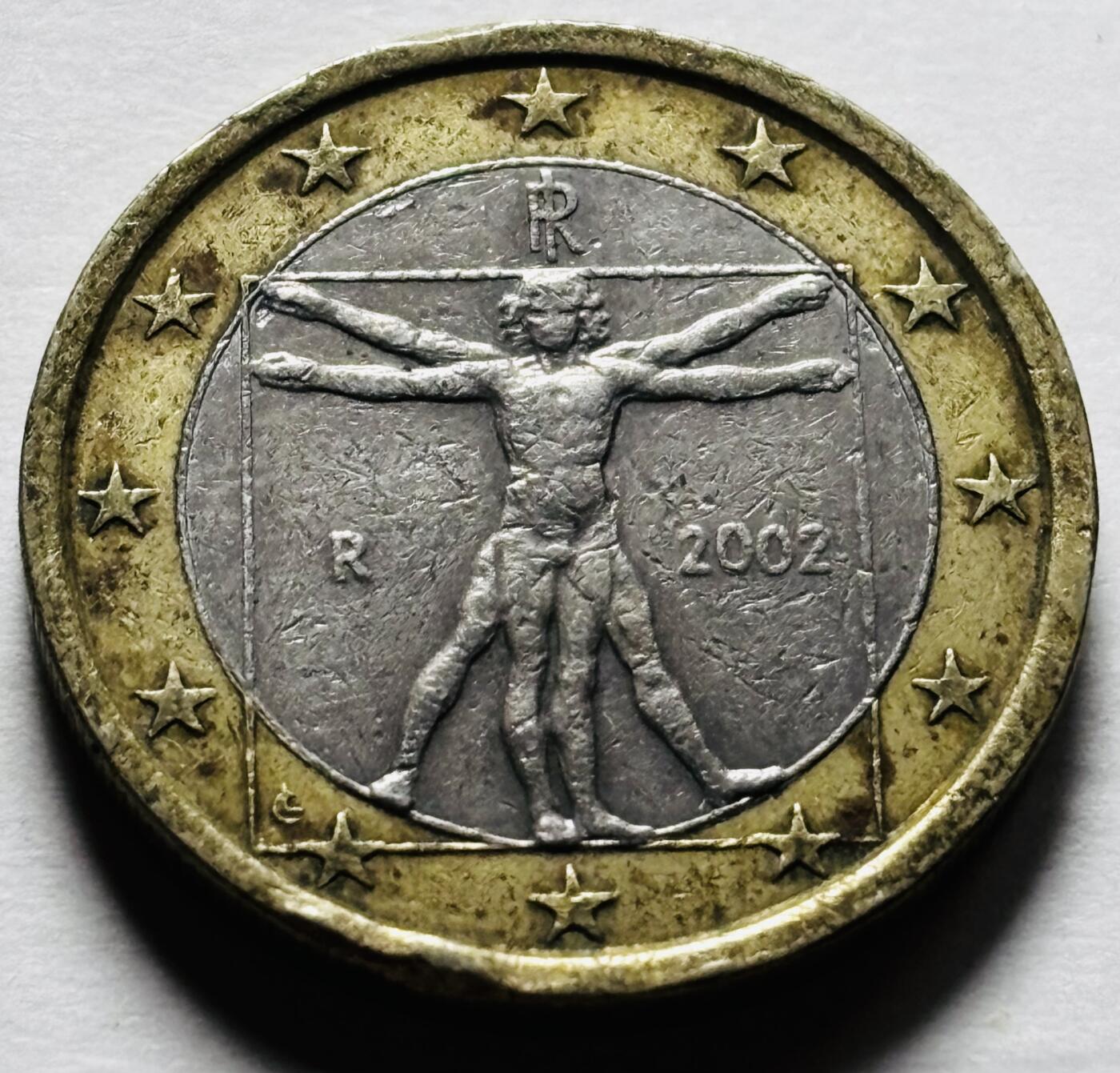 文馨钱币收藏第 298 场，长期接代拍业务 2002年意大利 1 欧元