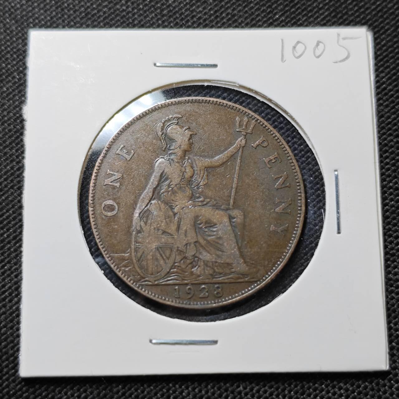 KK钱币收藏小铺  第410期 2月预留时间 周末发货  英国1便士铜币