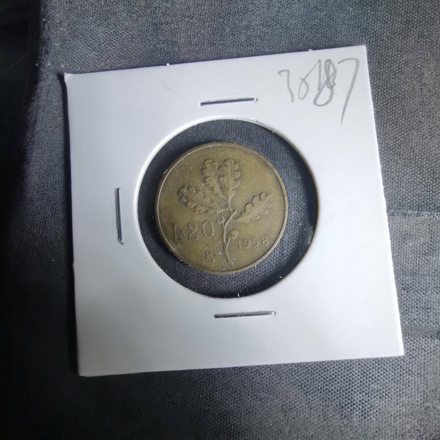 沼泽如烟--第1035场 意大利1958年20里拉