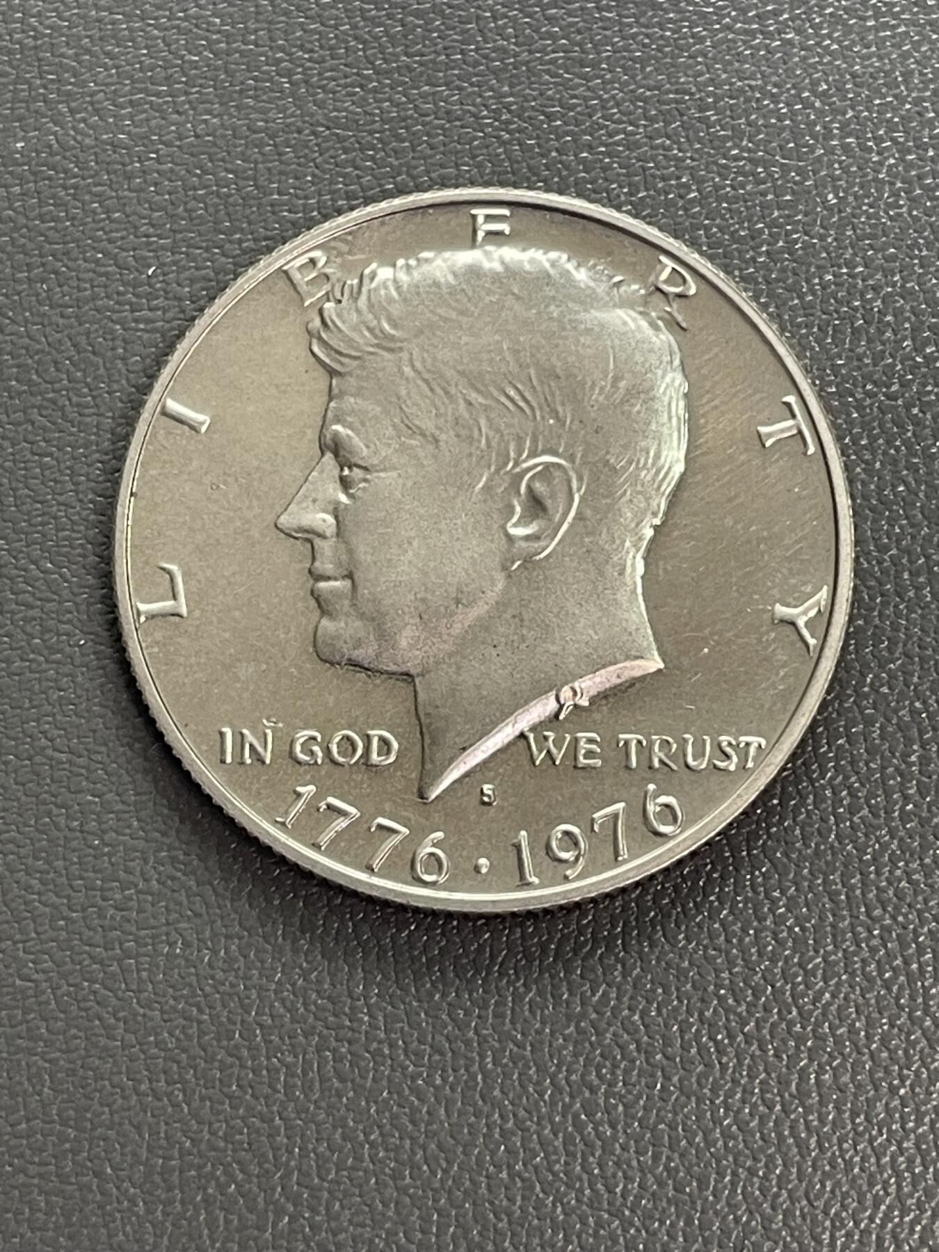 回流0328 全新美品 美国1976年半圆 独立200周年纪念币