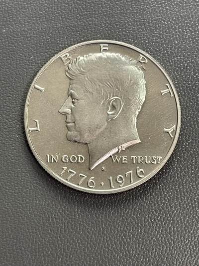 回流0328 - 全新美品 美国1976年半圆 独立200周年纪念币