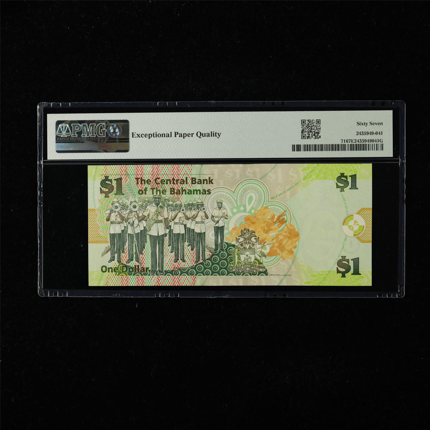 【亘邦集藏】第224期拍卖 2008年 巴哈马1元 PMG 67EPQ AM185319