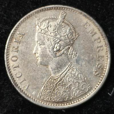 Krab外币市集Vol.28 - 英属印度1877年1卢比 original lustre