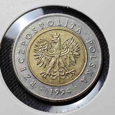 KK钱币收藏小铺  第409期 2月预留时间 周末发货 -  波兰5兹罗提双色币