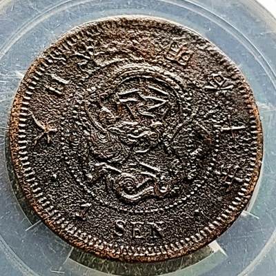 泉币菌-第216场-拍品多 请提前出价 - 日本明治10年 龙洋一钱铜币 28mm