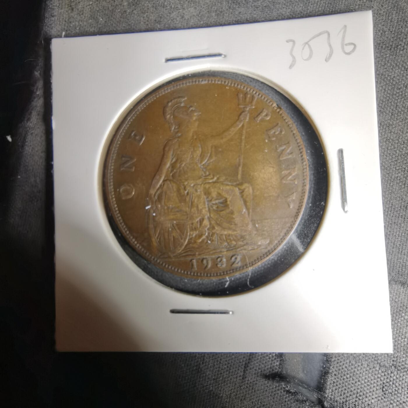 沼泽如烟--第1035场 英国1932年1便士