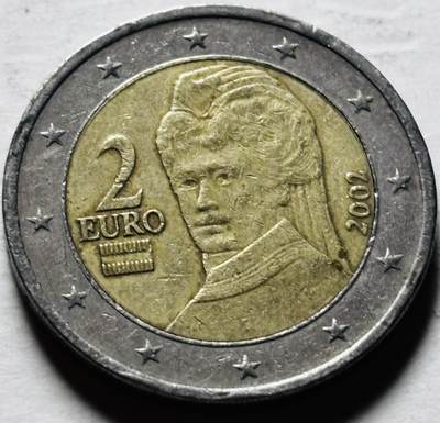 文馨钱币收藏第 298 场，长期接代拍业务 - 2002 年奥地利 2 欧元