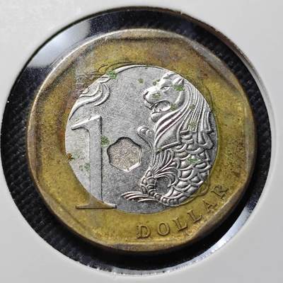 KK钱币收藏小铺  第409期 2月预留时间 周末发货 -  新加坡1元