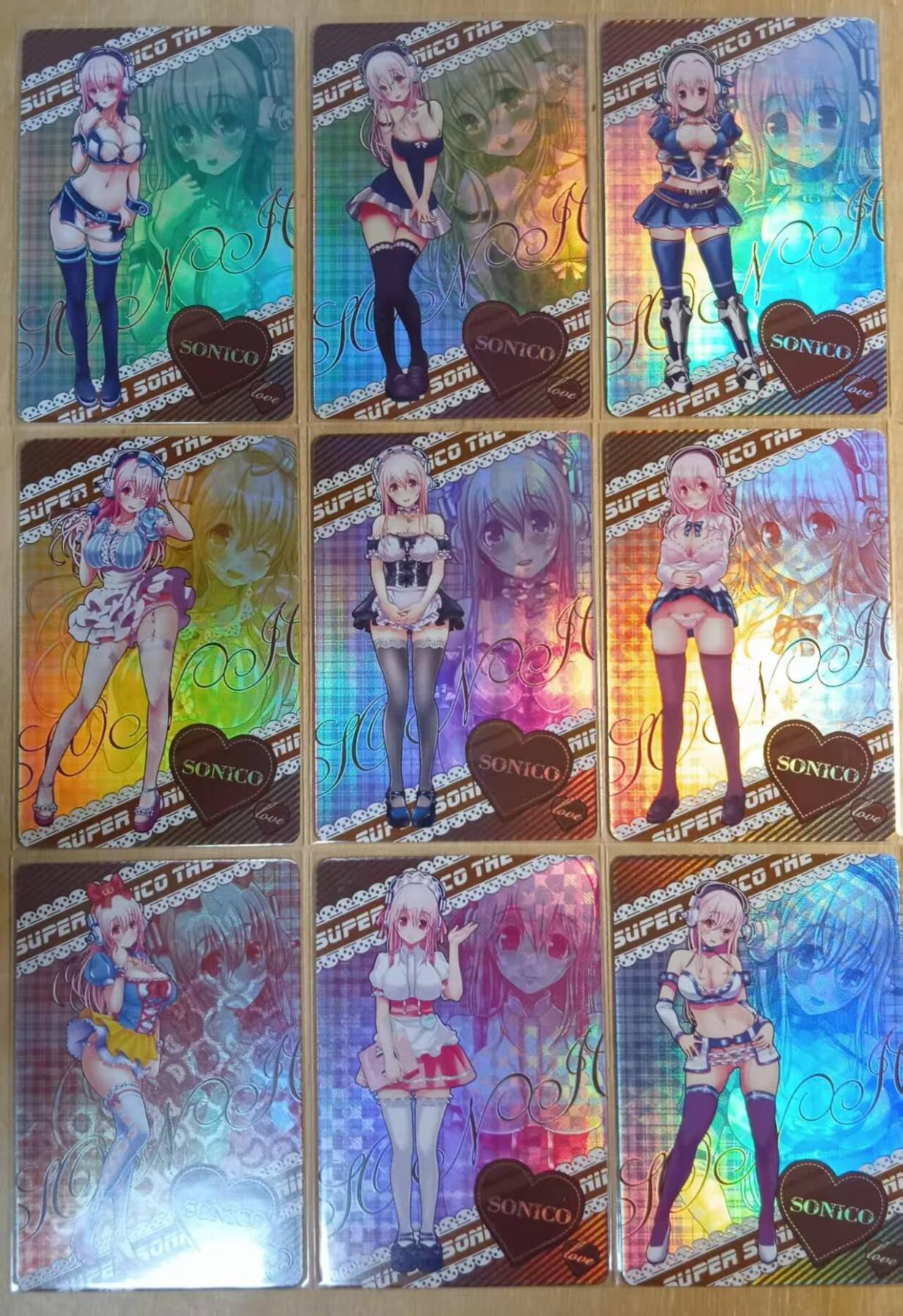 龙虎卡牌-八零场，奇点炸场！！（满200元包邮，无佣金，每周六结拍，欢迎送拍） 折光彩闪9张 疾风卡牌 索尼子 一套