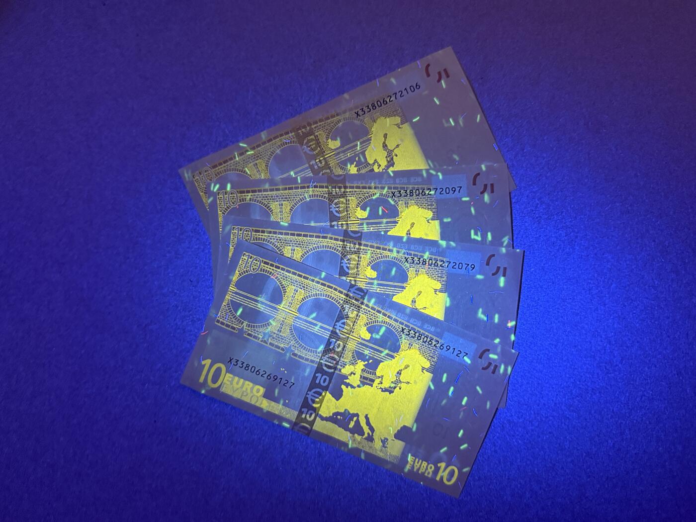 《艾美收藏》第238期-3.29周日外币畅拍场 欧元4张 UNC- 10欧4张 德国二签 角微折 全程无4