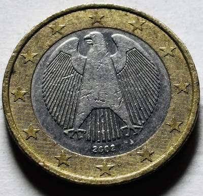 文馨钱币收藏第 298 场，长期接代拍业务 - 2002 年德国 1 欧元