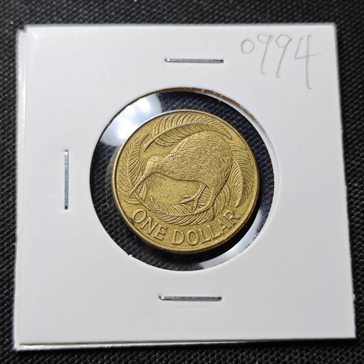 KK钱币收藏小铺  第409期 2月预留时间 周末发货  新西兰1元