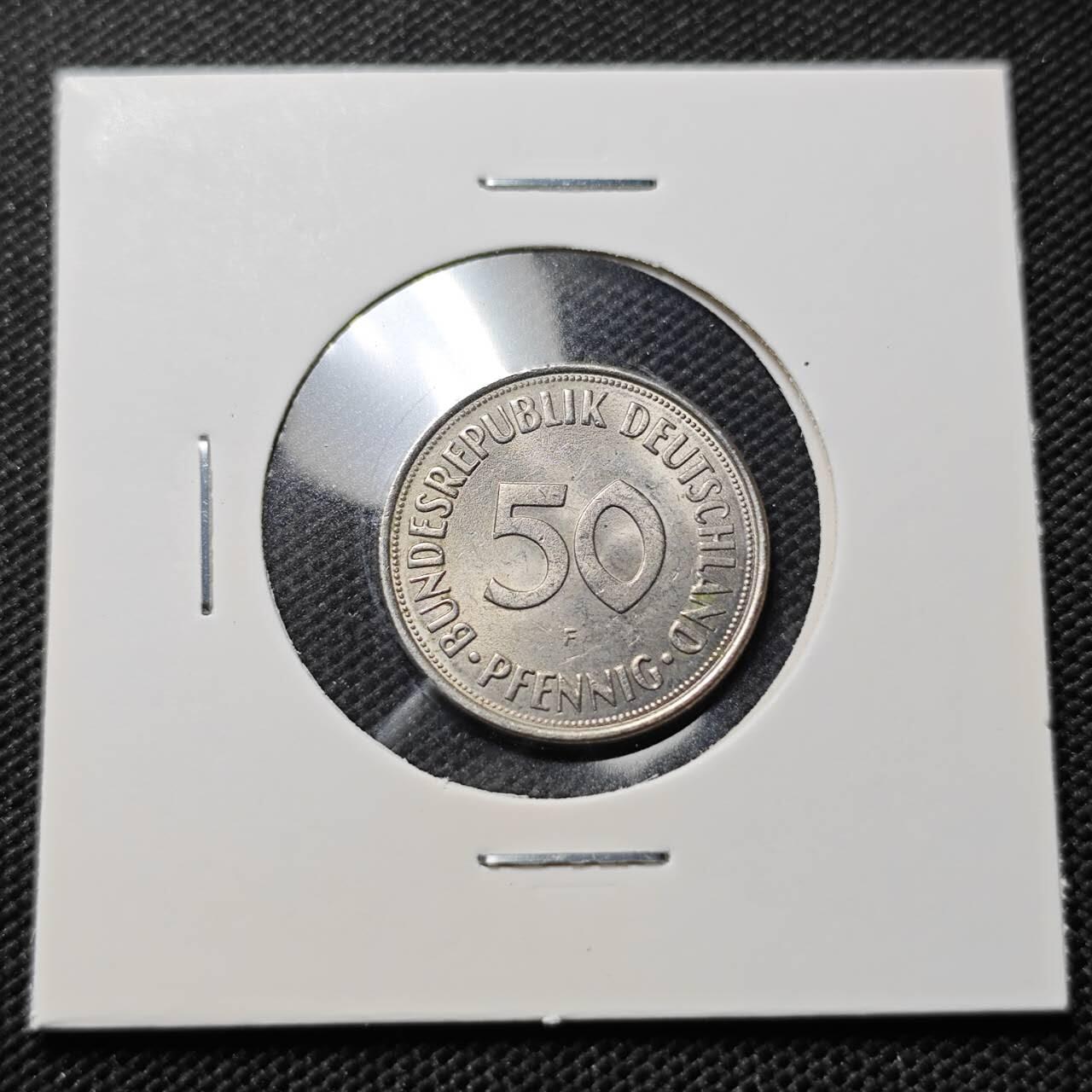 KK钱币收藏小铺  第409期 2月预留时间 周末发货  1973西德50芬尼 好品