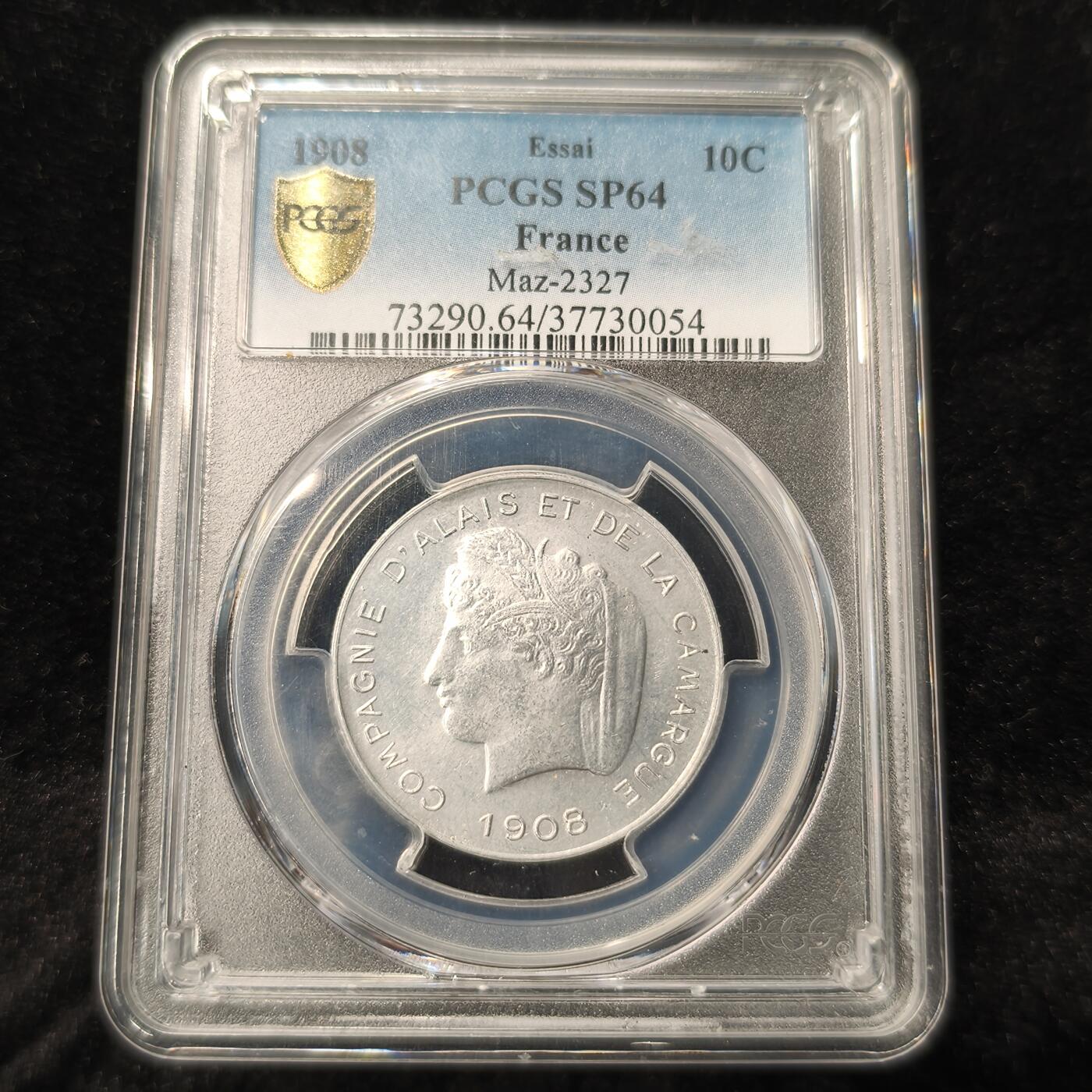 Krab外币市集Vol.28 PCGS SP64 法国1908年10分样币