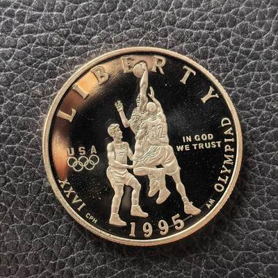 道一币馆币章第一百七十二场 - 美国1995年奥林匹克百年暨亚特兰大奥运会50美分精制纪念币
