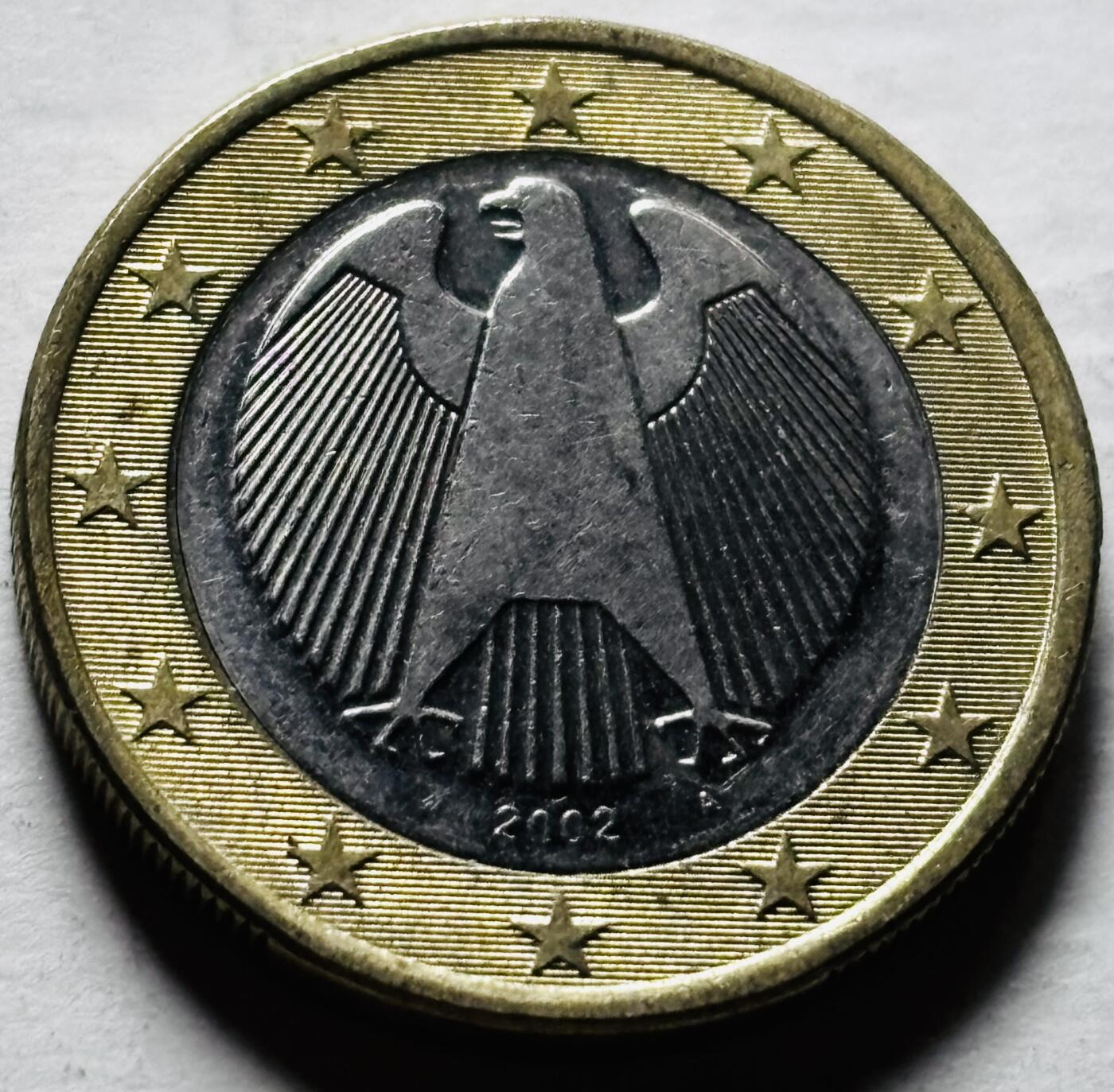 文馨钱币收藏第 298 场，长期接代拍业务 2002 年德国 1 欧元