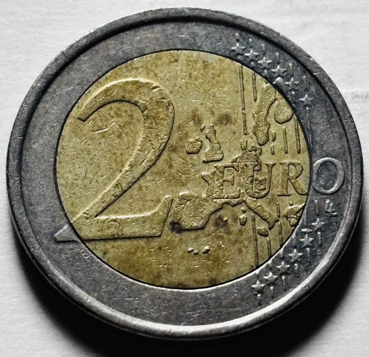 文馨钱币收藏第 298 场，长期接代拍业务 2001 年芬兰 2 欧元