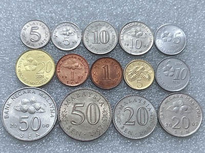 第一海外回流一元起拍收藏 散集专场  第307期 - 马来西亚硬币 14枚 无重复