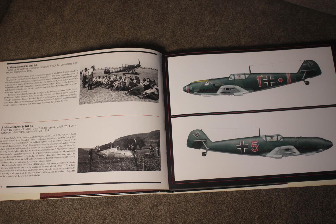 2026.4.2德系小拍卖 LUFTWAFFE FIGHTER AIRCRAFT IN PROFILE 德三战机涂装，英文版，约140页，内容涵盖Bf109、Fw190等主力机型彩绘涂装和王牌飞行员历史资料，适合军模涂装参考、历史学习收藏。  保存很好，内页干净，无缺损。