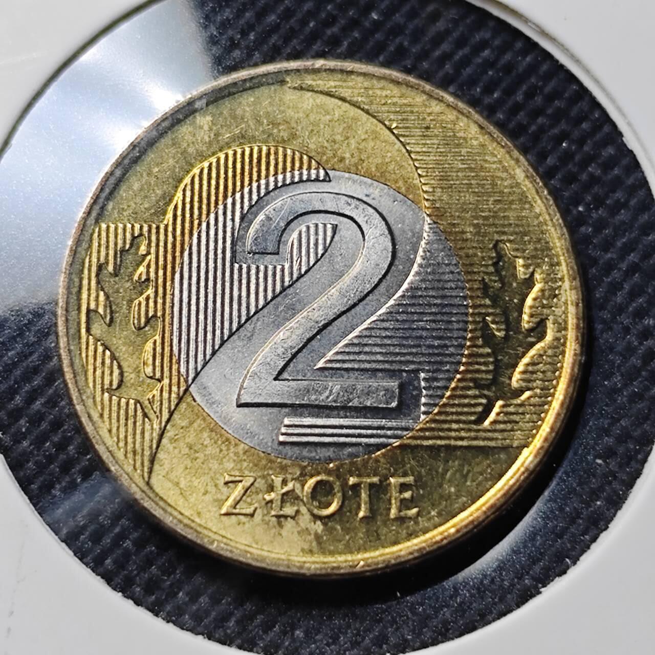 KK钱币收藏小铺  第409期 2月预留时间 周末发货  1994波兰2兹罗提 好品