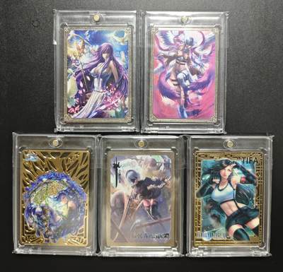 天玑星卡拍第182期《3.30周一截拍》持续收拍收评中 满赠卡需备注 - 白花卡牌 金属卡 带编 五张 自制卡