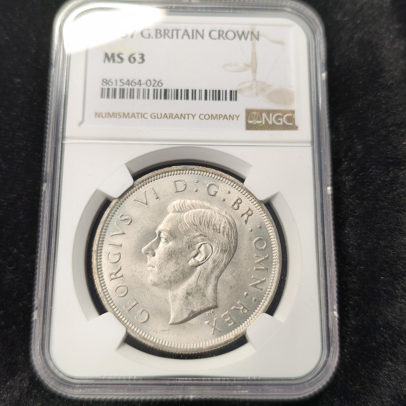 Krab外币市集Vol.28 NGC MS63 英国乔治六世1937年1克朗