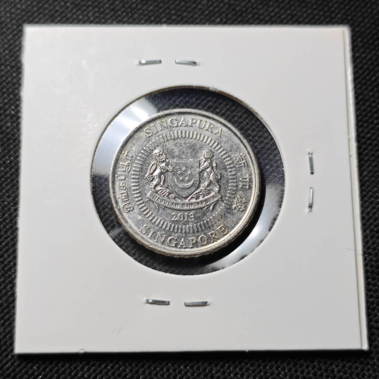 KK钱币收藏小铺  第409期 2月预留时间 周末发货  新加坡50分