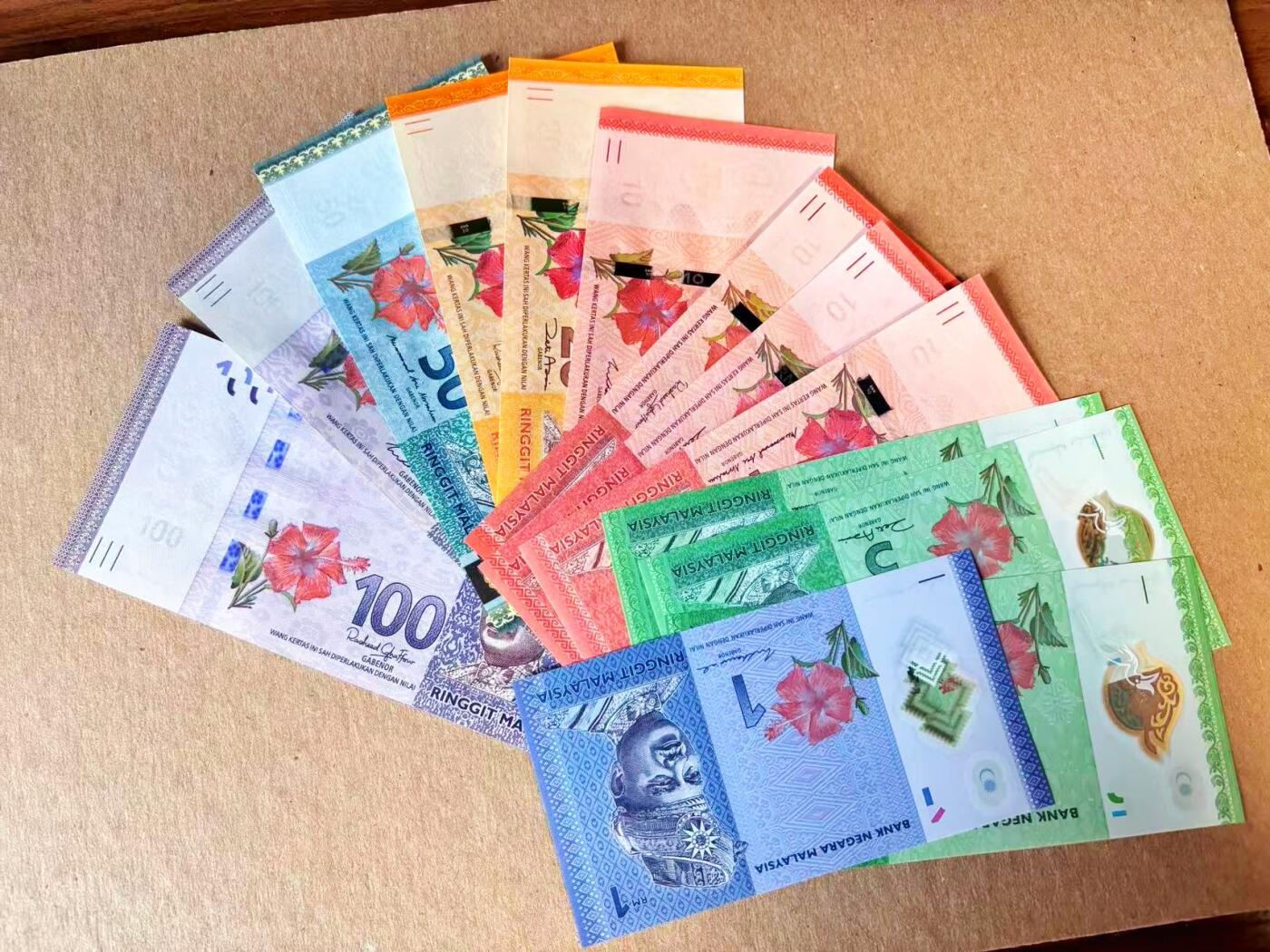 【Blue Auction】世界纸币精拍第801期——18级TOP拍卖/信誉/品质/专业/高效💫 【一组13张 含无47】马来西亚1-100林吉特 全新UNC