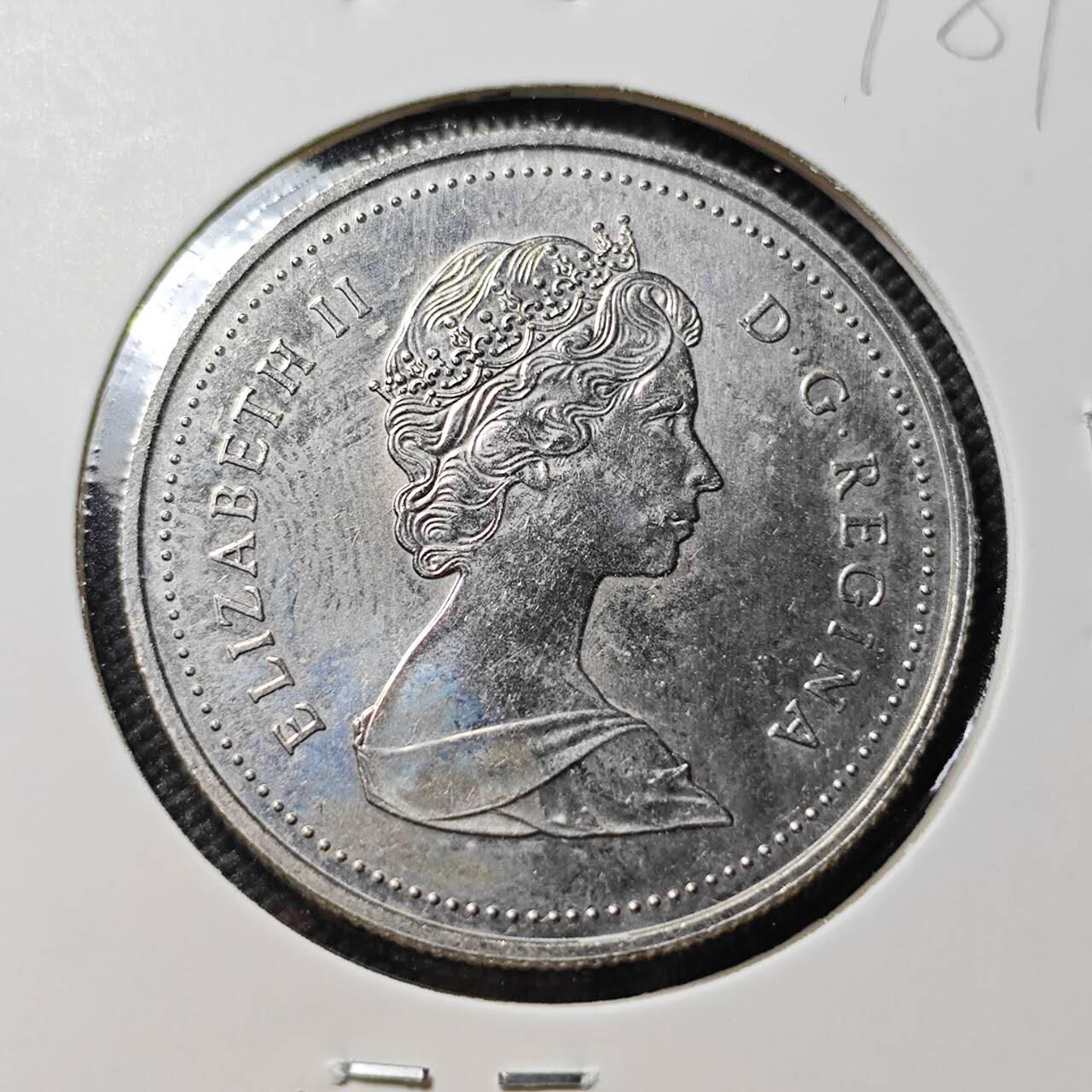 KK钱币收藏小铺  第409期 2月预留时间 周末发货  1986加拿大1元