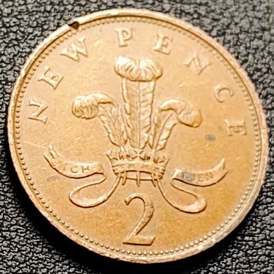 泉币菌-第216场-拍品多 请提前出价 - 1980年英国2便士 铜币 威尔士皇冠 狮子雄狮