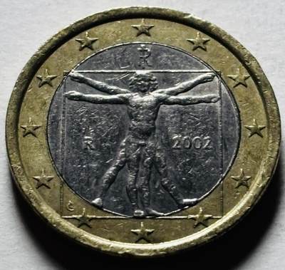 文馨钱币收藏第 298 场，长期接代拍业务 - 2002 年意大利 1 欧元 第一版首发