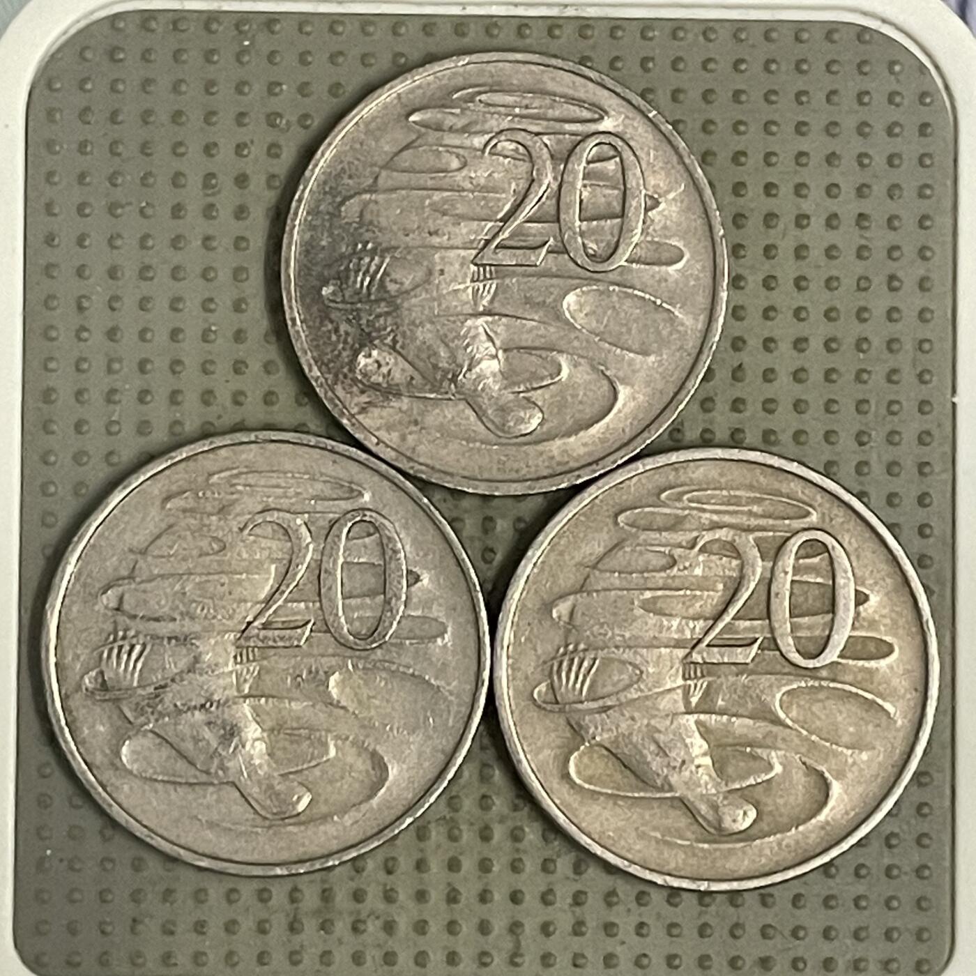 2026年第39场各国散币拍卖（总第189场） 澳大利亚20分3枚