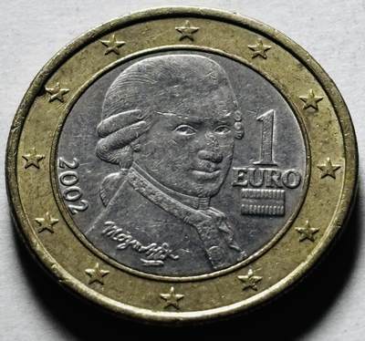 文馨钱币收藏第 298 场，长期接代拍业务 - 2002 年奥地利 1 欧元 第一版首发