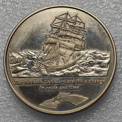  【淘币小摊】限时拍第八百八十四拍   黎巴嫩圣马力诺希腊荷兰场    每周一统一发货 - 民主刚果2000年5克朗精制纪念克朗币 km24