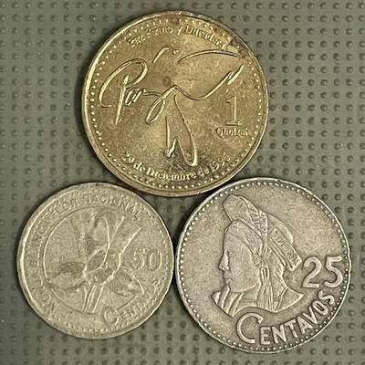 2026年第39场各国散币拍卖（总第189场） - 危地马拉3枚