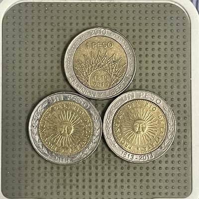 2026年第39场各国散币拍卖（总第189场） - 阿根廷1比索3枚