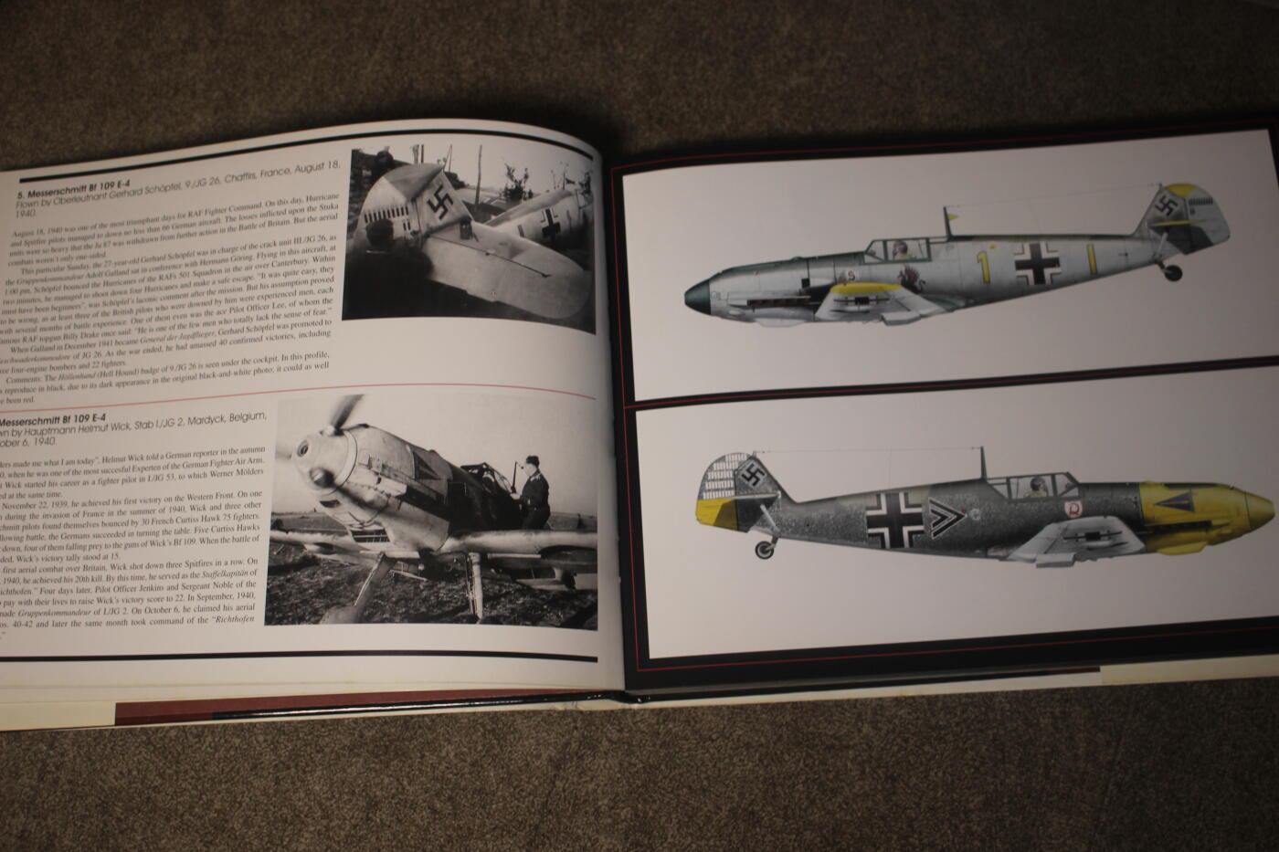 2026.4.2德系小拍卖 LUFTWAFFE FIGHTER AIRCRAFT IN PROFILE 德三战机涂装，英文版，约140页，内容涵盖Bf109、Fw190等主力机型彩绘涂装和王牌飞行员历史资料，适合军模涂装参考、历史学习收藏。  保存很好，内页干净，无缺损。