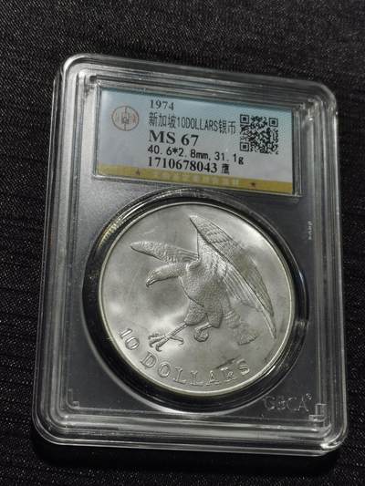 天下钱庄专场欢迎参拍 - 新加坡海鹰10元银币