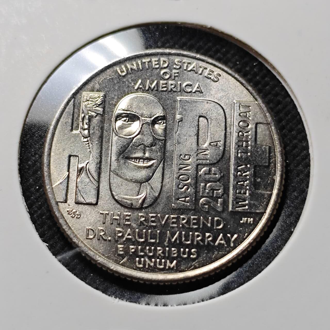 KK钱币收藏小铺  第409期 2月预留时间 周末发货  2024美国25分纪念币 好品